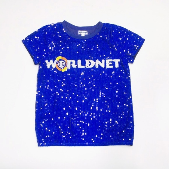 Sequin WORLDNET shirt - Picture 1 of 3